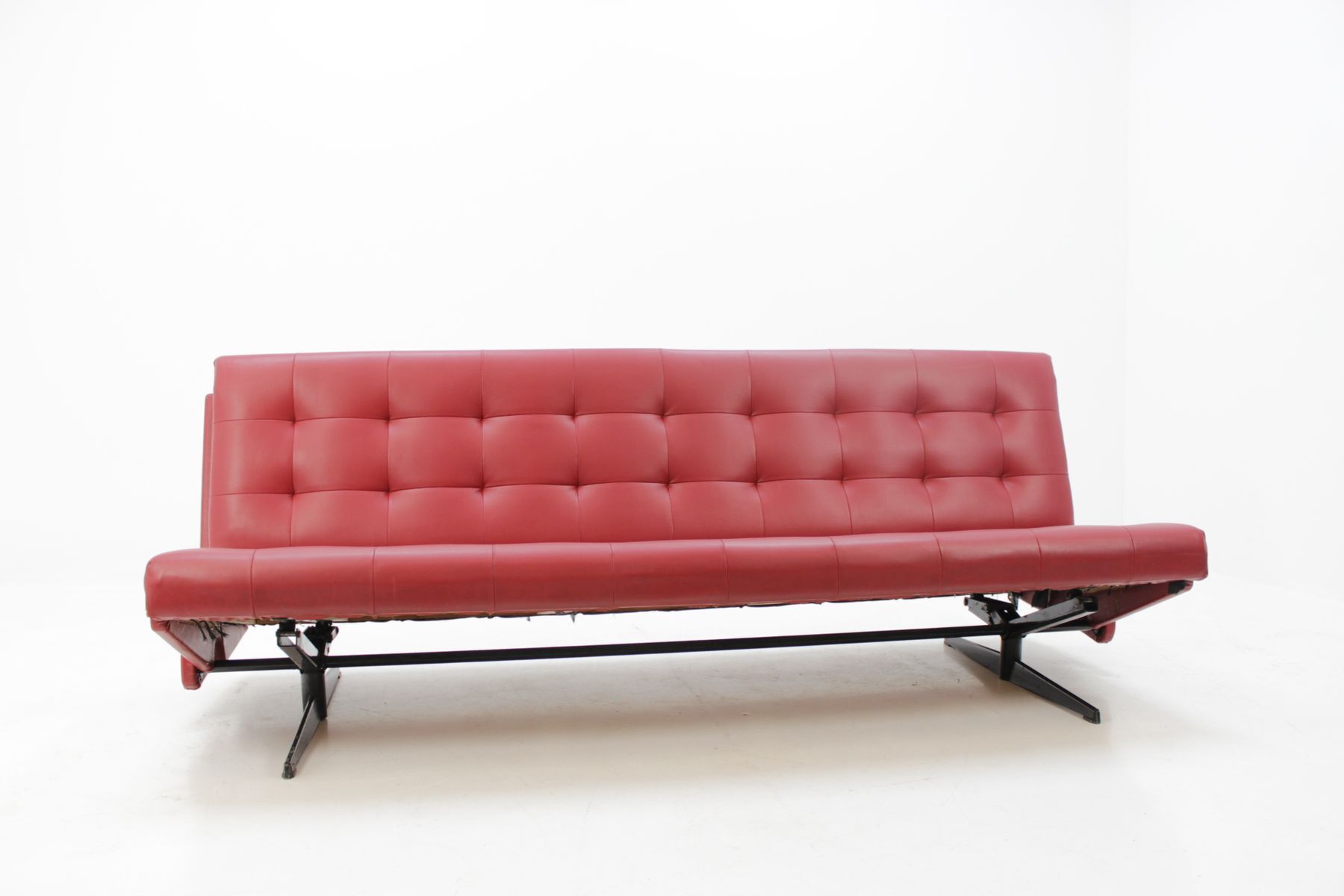 Couch folding red vintage 1970 s