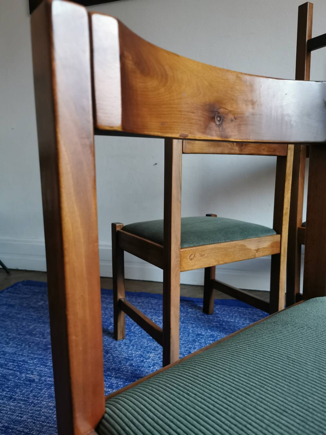 Set of 4 authentic Michelucci chairs