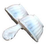 Miniature opaline salt shaker by portieux vallerystahl 1900-1920 toy 6.5cm