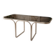 Mid-century glass and chrome table