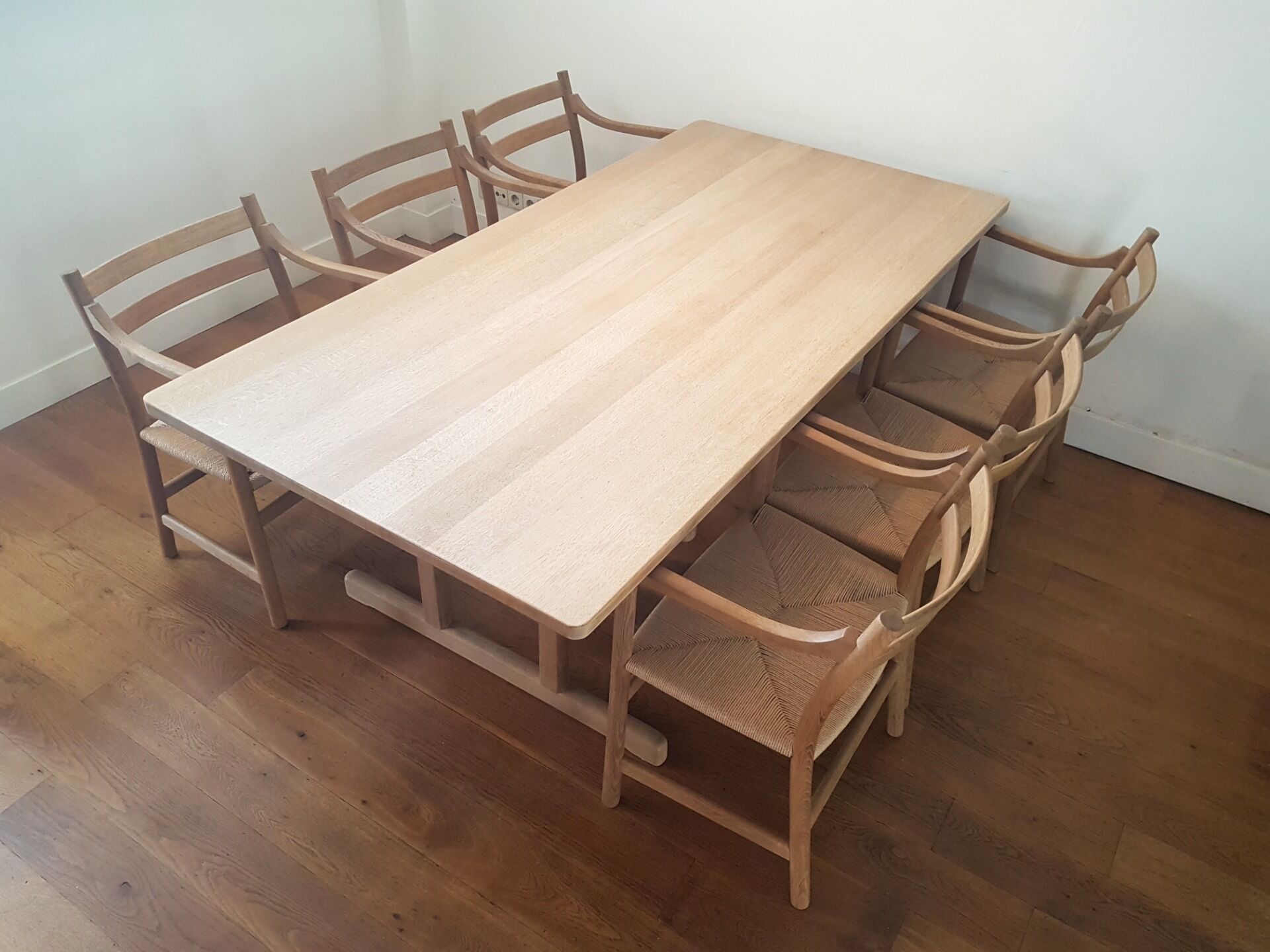 Børge Mogensen BM6286 shaker dining table for Fredericia in solid soaped oak
