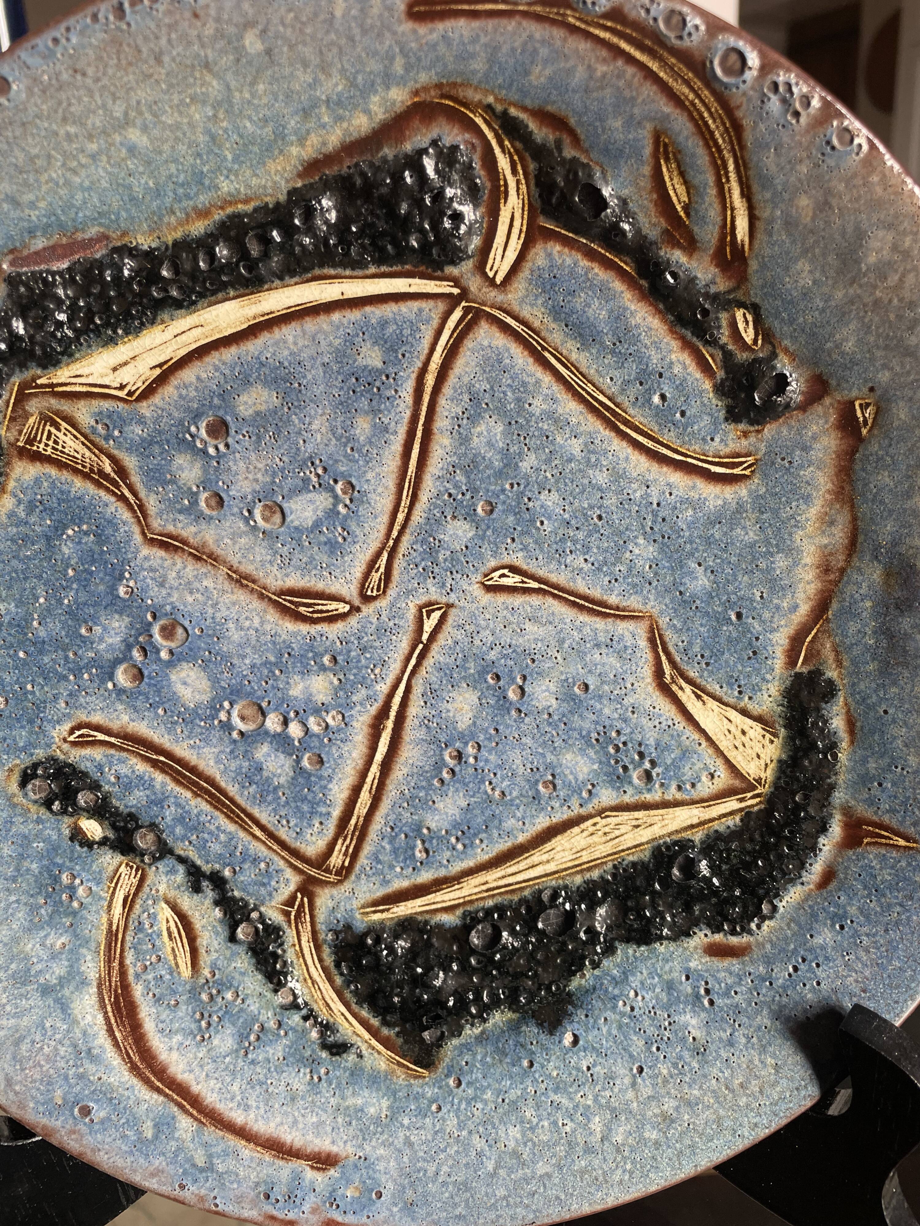 Mid century wall plate Le Castellet