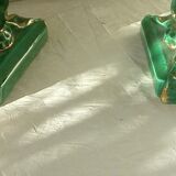 Pair of candlestick candlestick ceramic vallauris year 1950