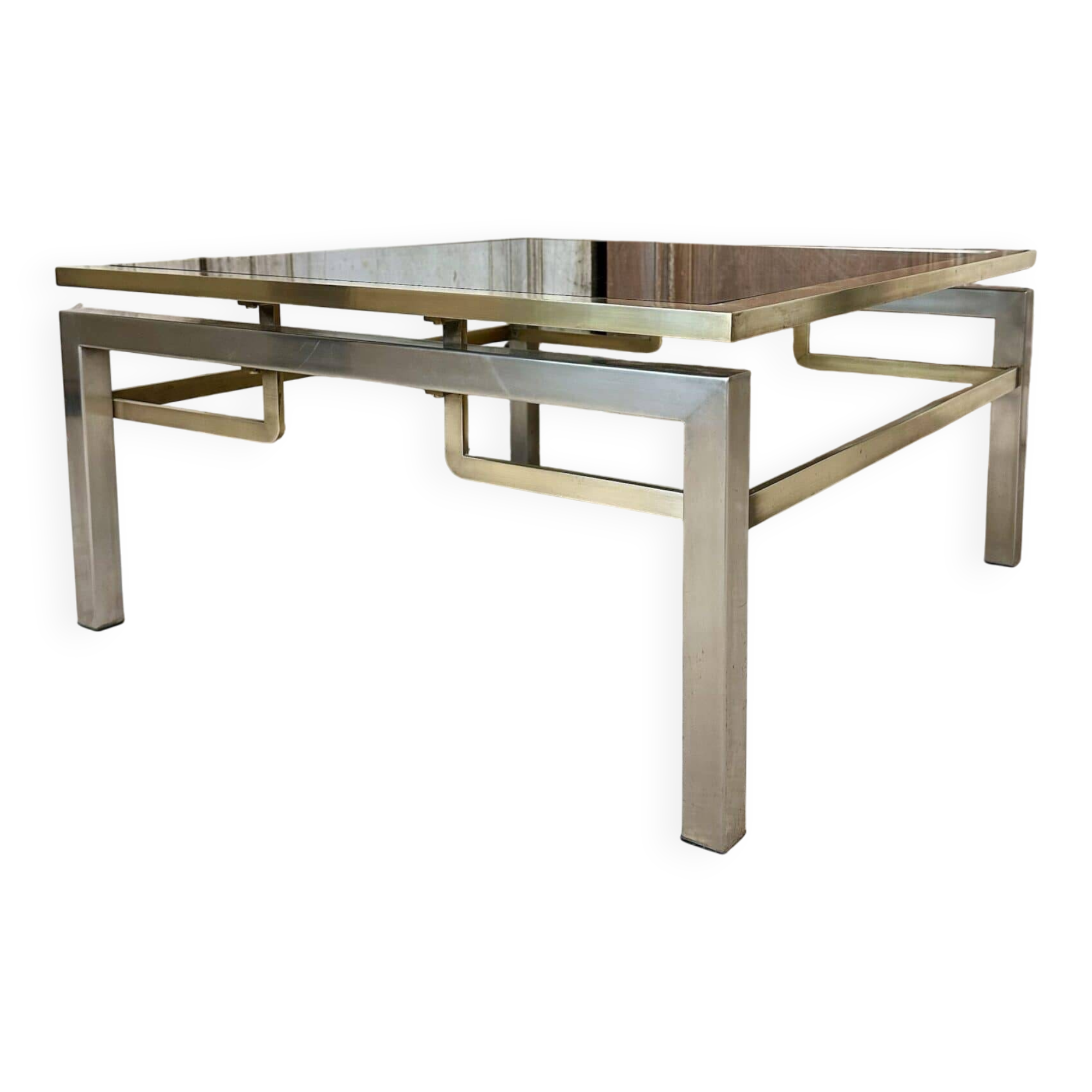 Small square coffee table by Guy Lefèvre for Maison Jansen circa 1970