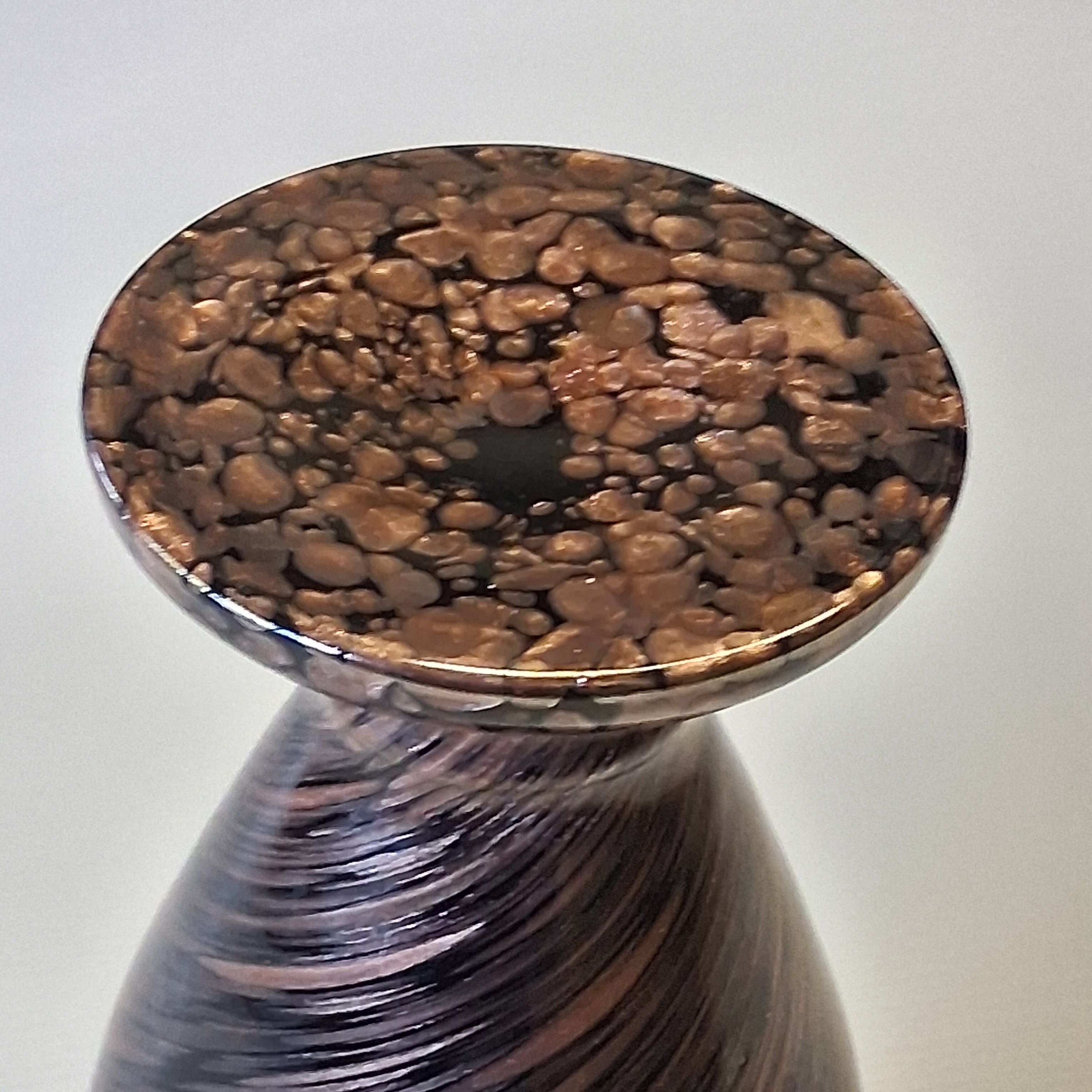 Black/brown vintage vase in very good condition.
