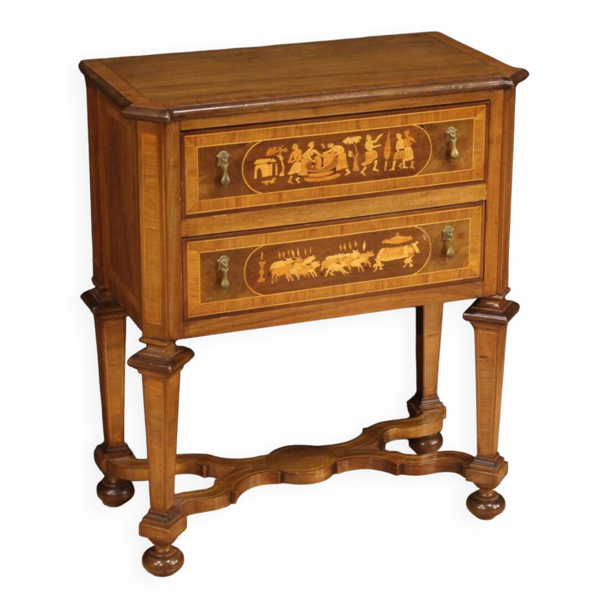 Italian inlaid commode in Louis XIV style