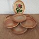Set of 6 dessert plates in Montgolfier France vintage manufacture