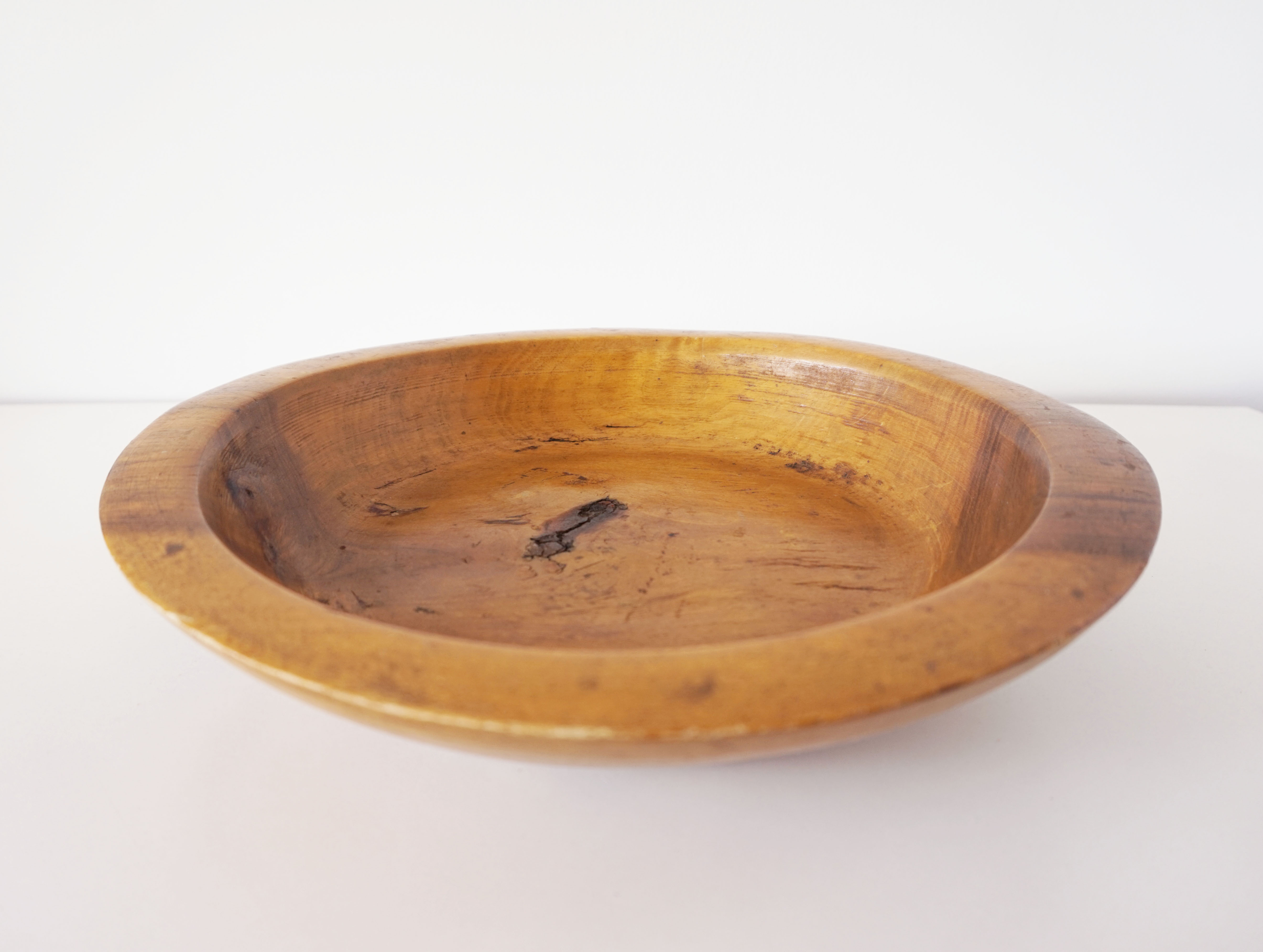 Brutalist solid wood dish