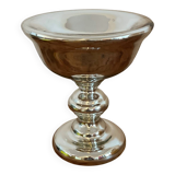 Coupe / calice en verre mercurisé soufflé  vintage