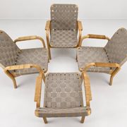 Model 45 Lounge Chairs by Alvar Aalto for Artek, 1970s, Set of 4