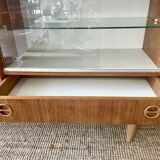 Vintage teak high sideboard