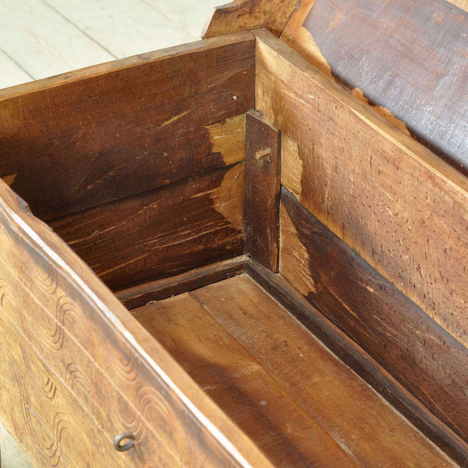 antique shepherd's chest, 1850s