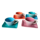 Set of 4 vintage lbvyr cups & saucers – 1970s