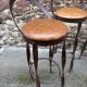 Set of 4 bar stools restaurant pub tavern metal 1970s