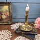 Old brass cellar rat, sliding candlestick 20 cm