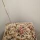 footrest in wood and fabric