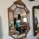 Venetian mirror with art deco parcloses 117 x 72 cm