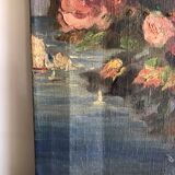 Oil on canvas ancient Bouquet of flowers