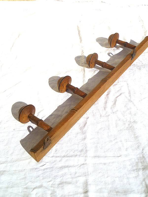 Old wooden coat holder