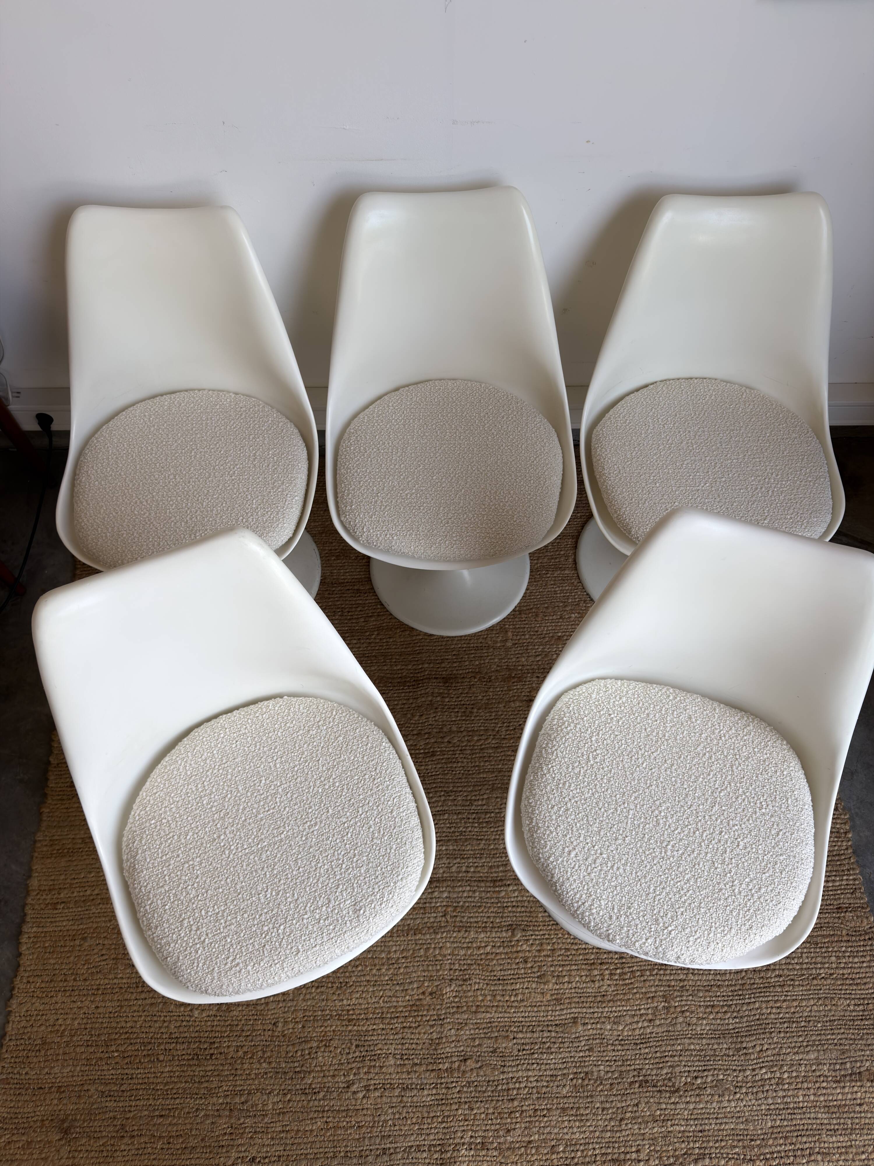 Set of 5 vintage Tulip chairs by Wattenheimer Kunststoffwerke