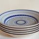Five vintage MBFA PORNIC ceramic soup plates Daphné service
