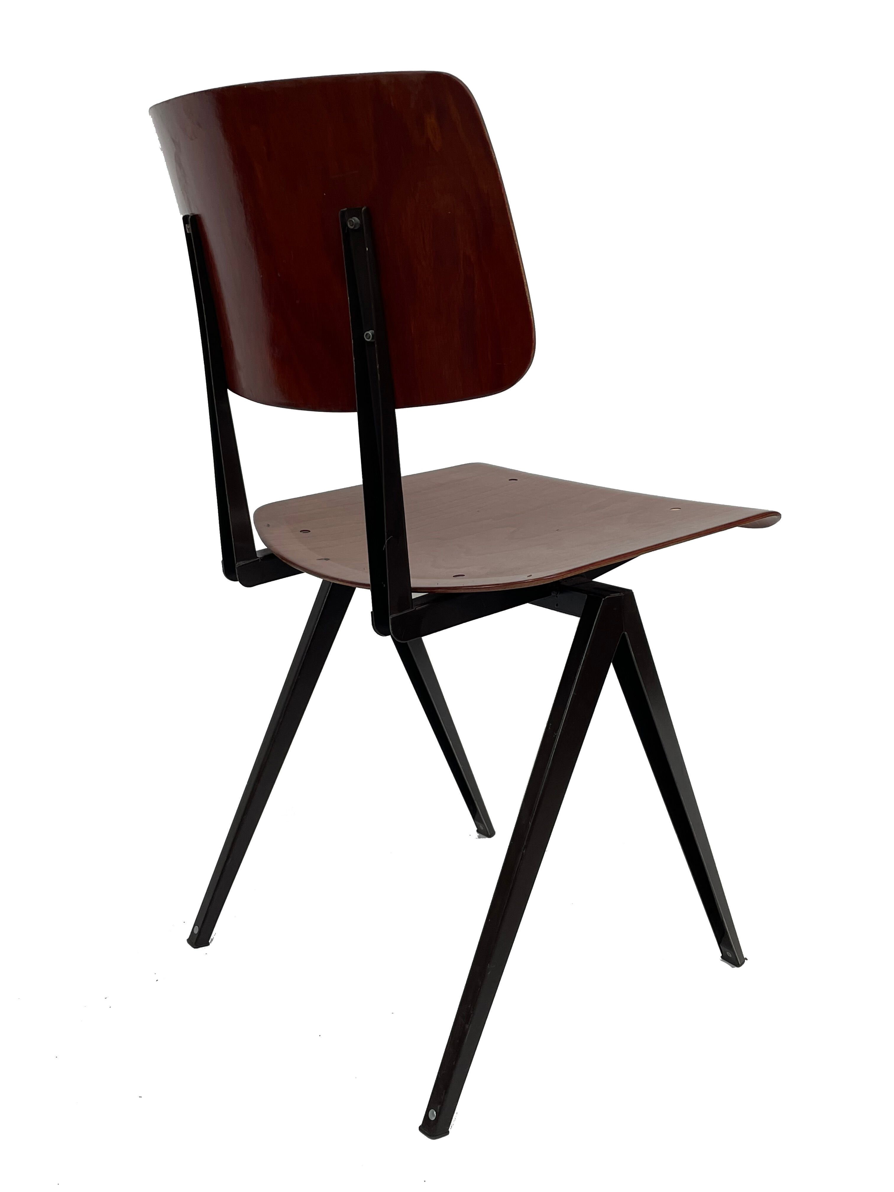 Industrial chair Galvanitas S16 Pagholz Netherlands 60's