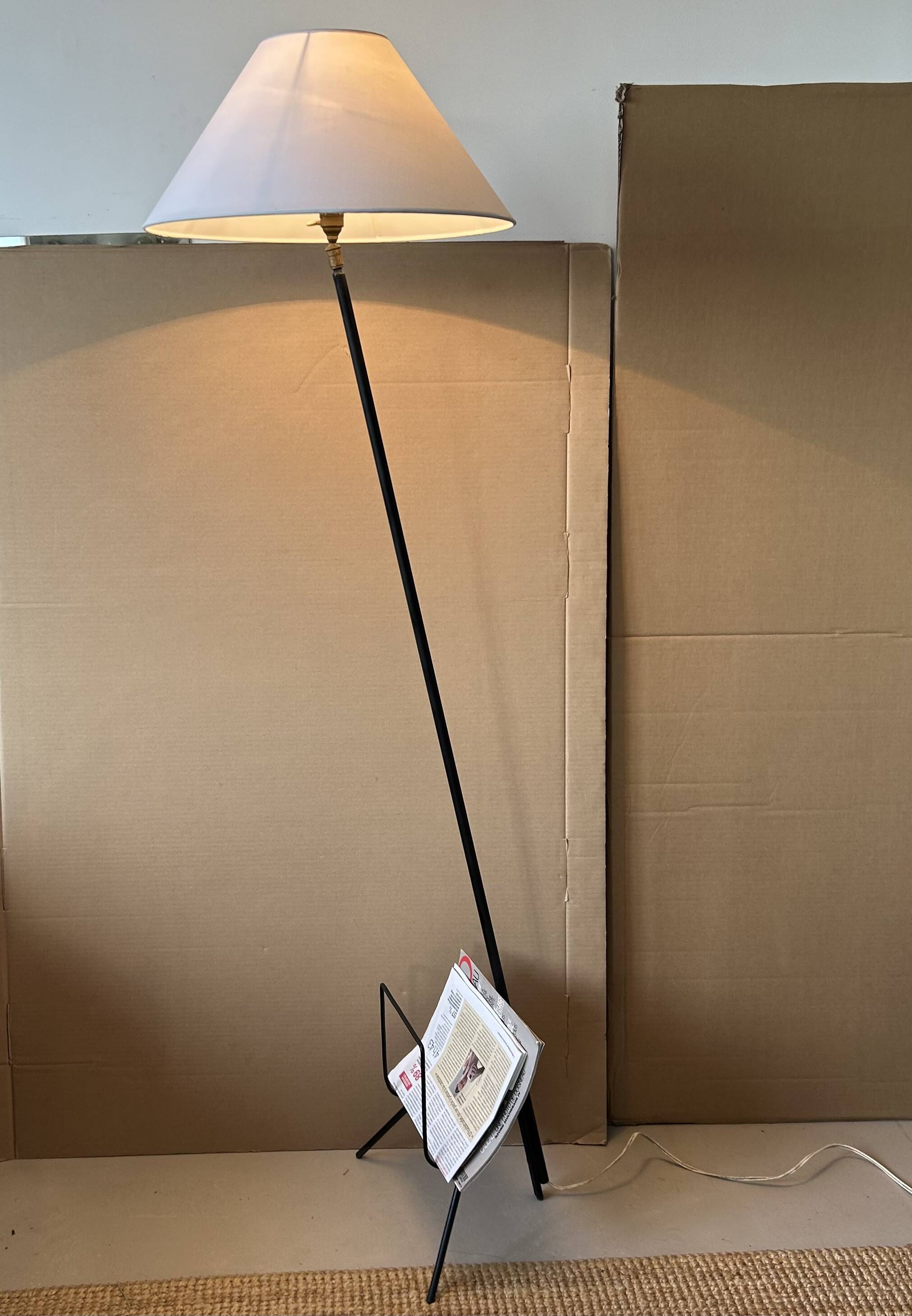 Lampadaire porte-revues années 50