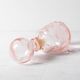 Vintage Small Pink Glass Decanter with Stopper: Mid-Century Empoli Italian