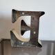 Old sign letter E