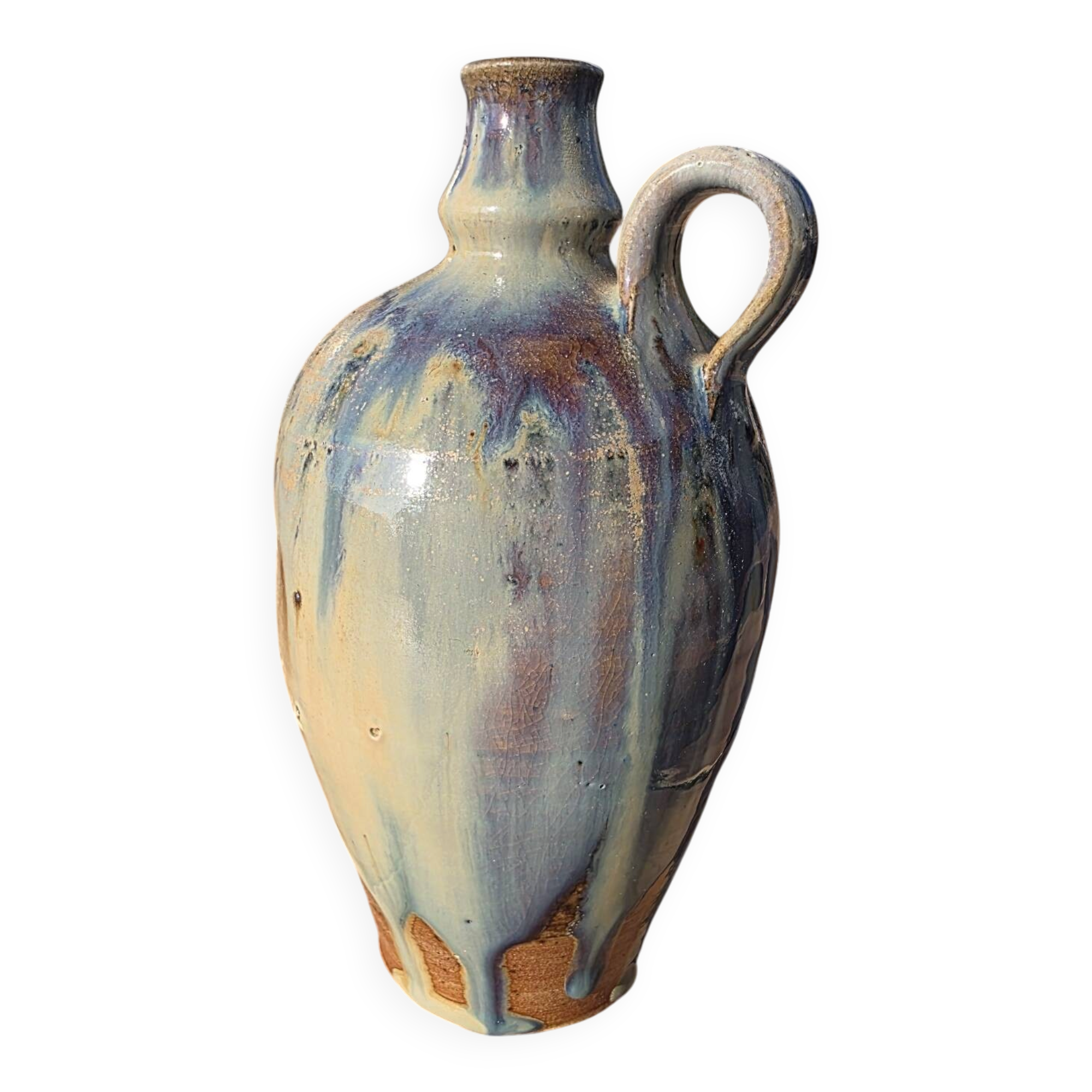 Soliflore Ceramic Oil Bottle Berangeville Jacques Asserin