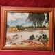 Tableau Saint Florent Corse signé JPS Oscar