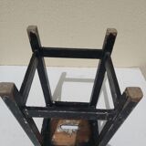 Pair stool painted wood workshop