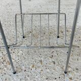 Vintage teak side table with shelves and magazine rack