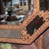 Miroir doré esprit Louis XIV, XIXème