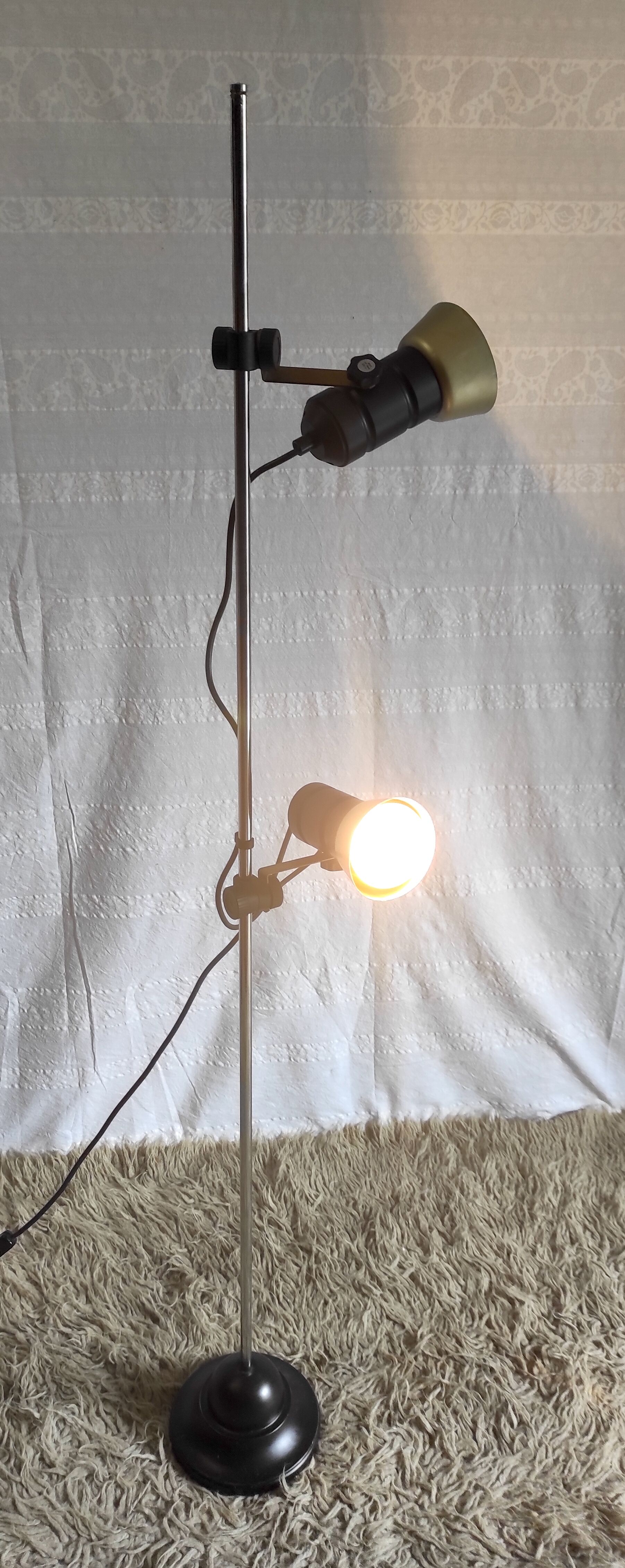 Floor lamp 2 spots – 70s