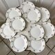10 flat plates Digoin Sarreguemines model small flowers 50s