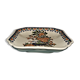 Plat à décor de paon gien