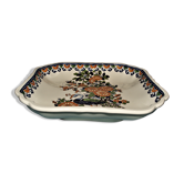 Plat à décor de paon gien