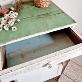 Renovated patinated white jam