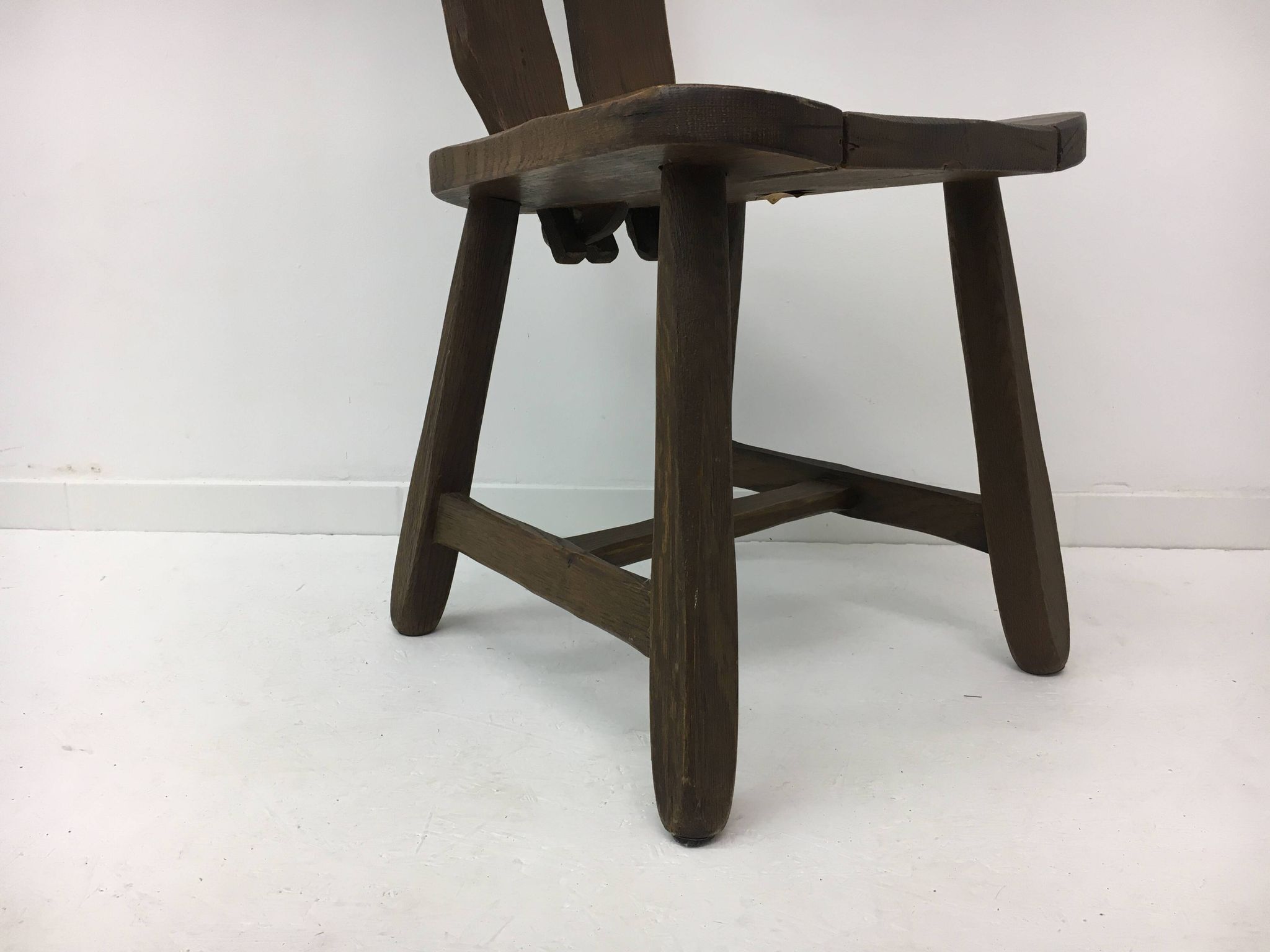 Set of 4 Belgian Brutalist Dining Chairs from De Puydt, 1970’s