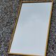 Miroir des années 70 en métal doré, 60x35 cm