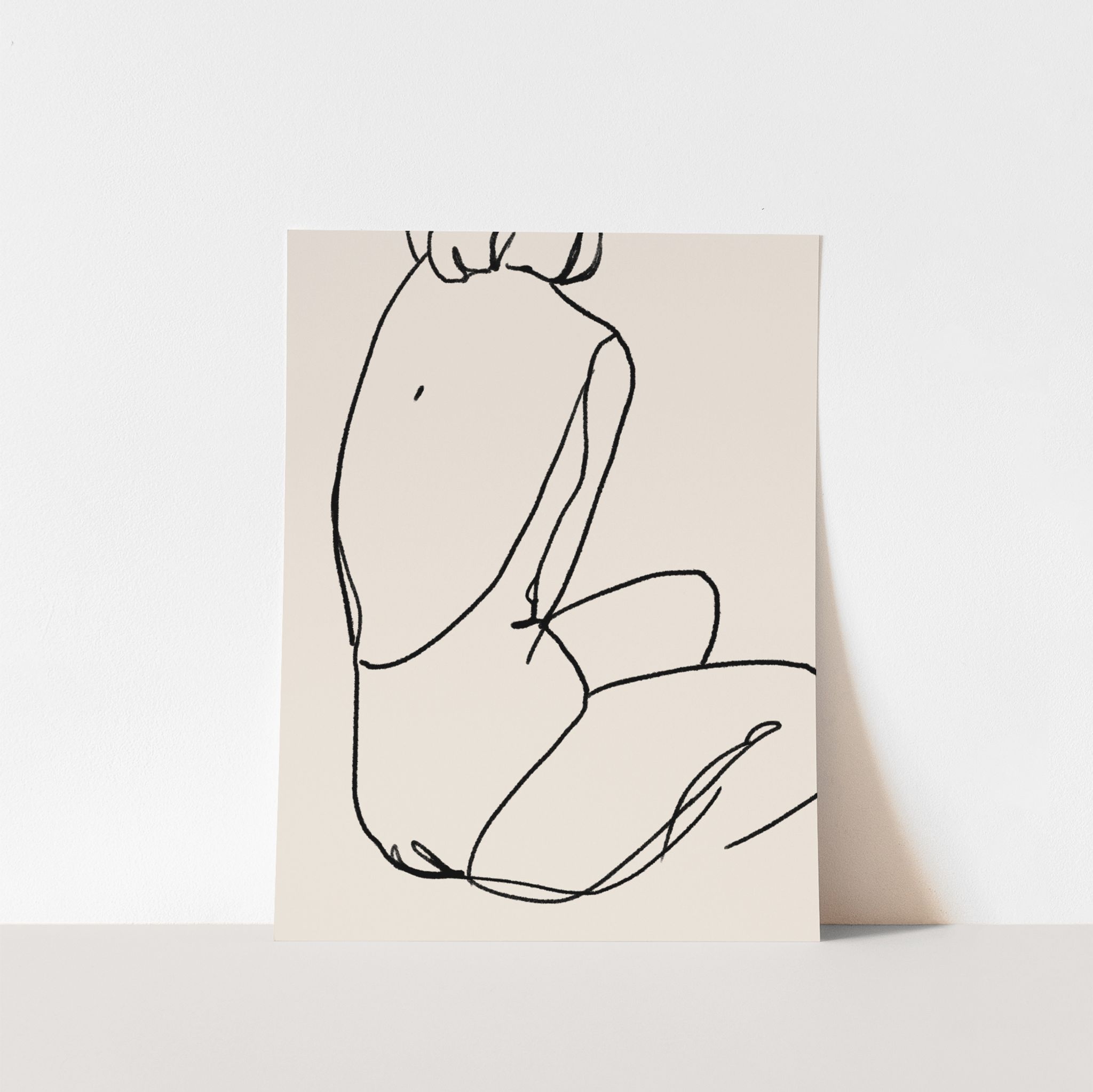 4 giclee prints. Figures wall art set of four, A3