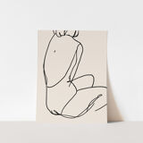 4 giclee prints. Figures wall art set of four, A3