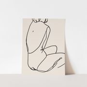 4 giclee prints. Figures wall art set of four, A3