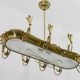 Chandelier en laiton italien à 12 lumières d'après Pietro Chiesa Fontana Arte