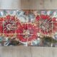 Vintage coffee table metal chrome annes 70 painted ceramic sign vallauris la grange
