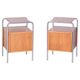 Bauhaus Chrome Bedside Tables attributed to R. Slezák, Former Czechoslovakia, 1930s, Set of 2