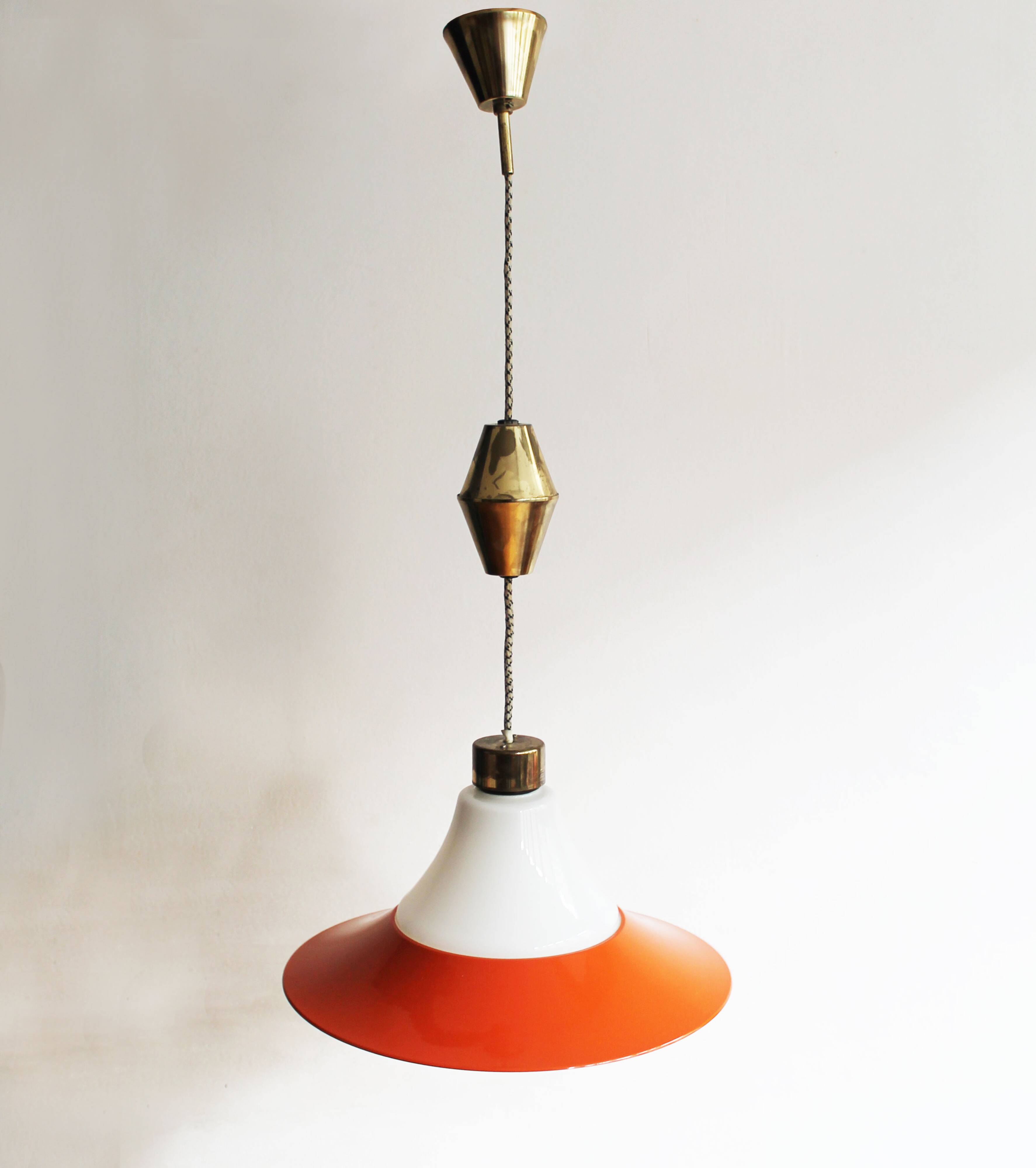 Vintage 1960s Adjustable Ceiling Lamp
