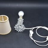 Lampe de table charmante en vase en verre de Murano Rostrato pour Barovier & Toso, années 1940.