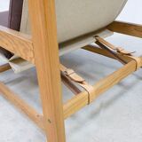 Armchair and footrest Scandinavian